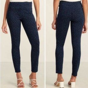 Spanx | Indigo Leopard Jean-ish Ankle Jeggings Leggings